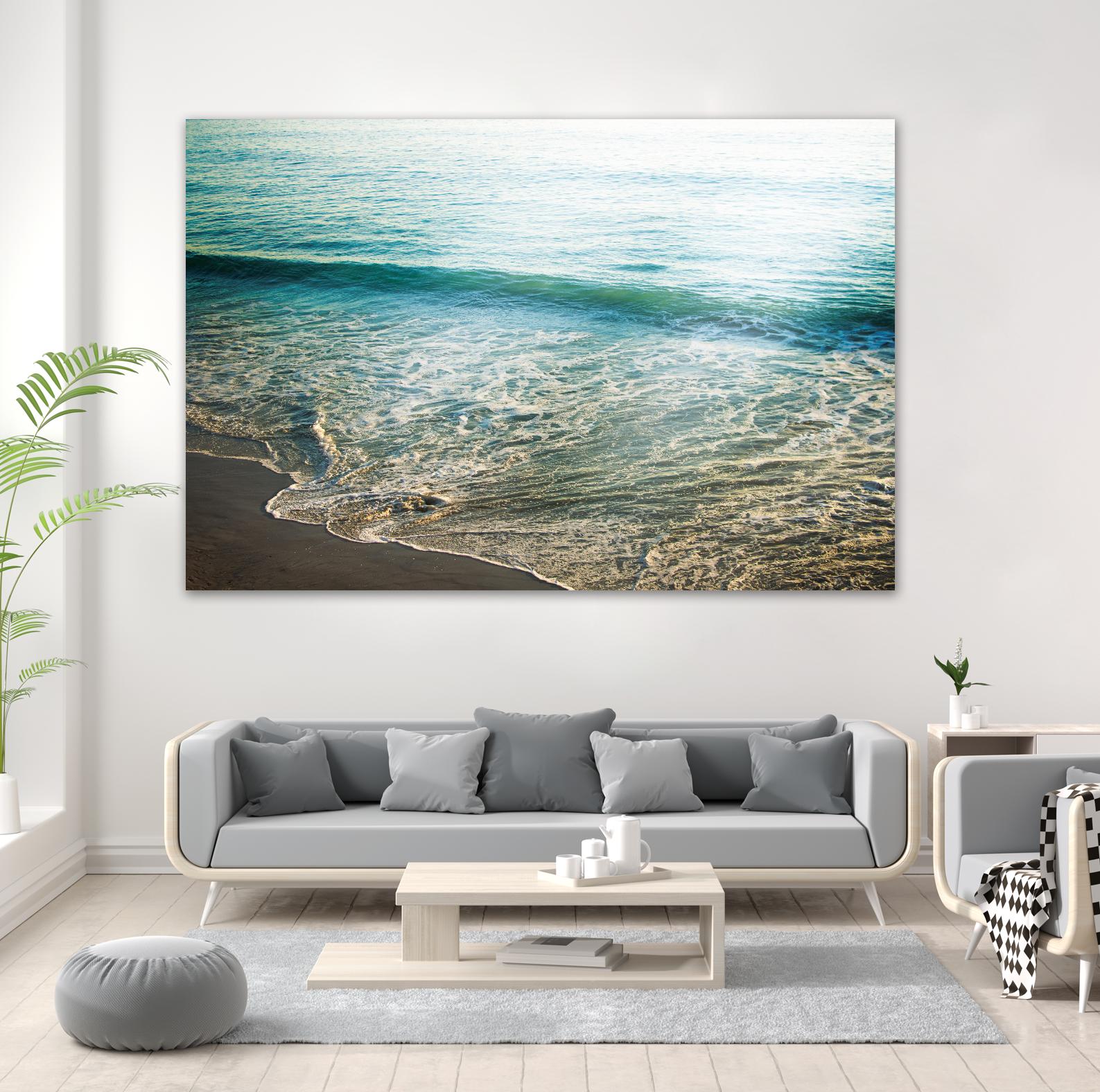 First Light I by Elizabeth Urquhart on GIANT ART - brown sea scene