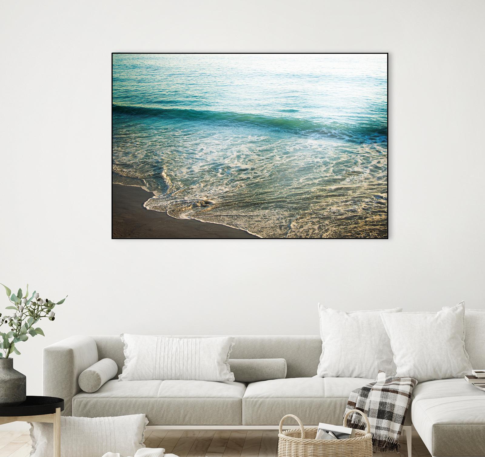 First Light I by Elizabeth Urquhart on GIANT ART - brown sea scene