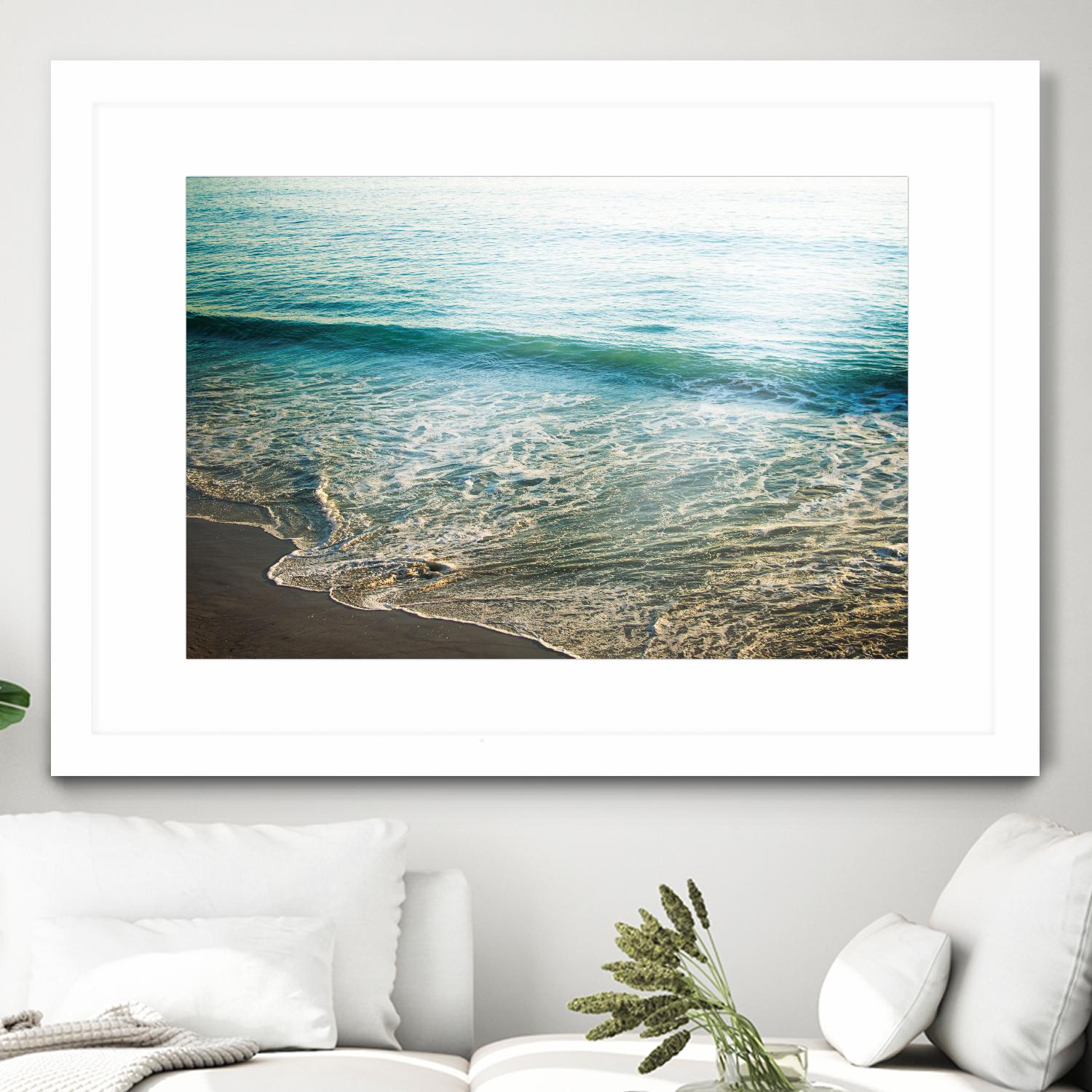 First Light I by Elizabeth Urquhart on GIANT ART - brown sea scene