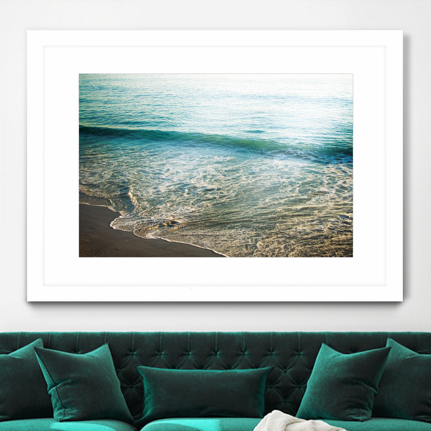 First Light I by Elizabeth Urquhart on GIANT ART - brown sea scene