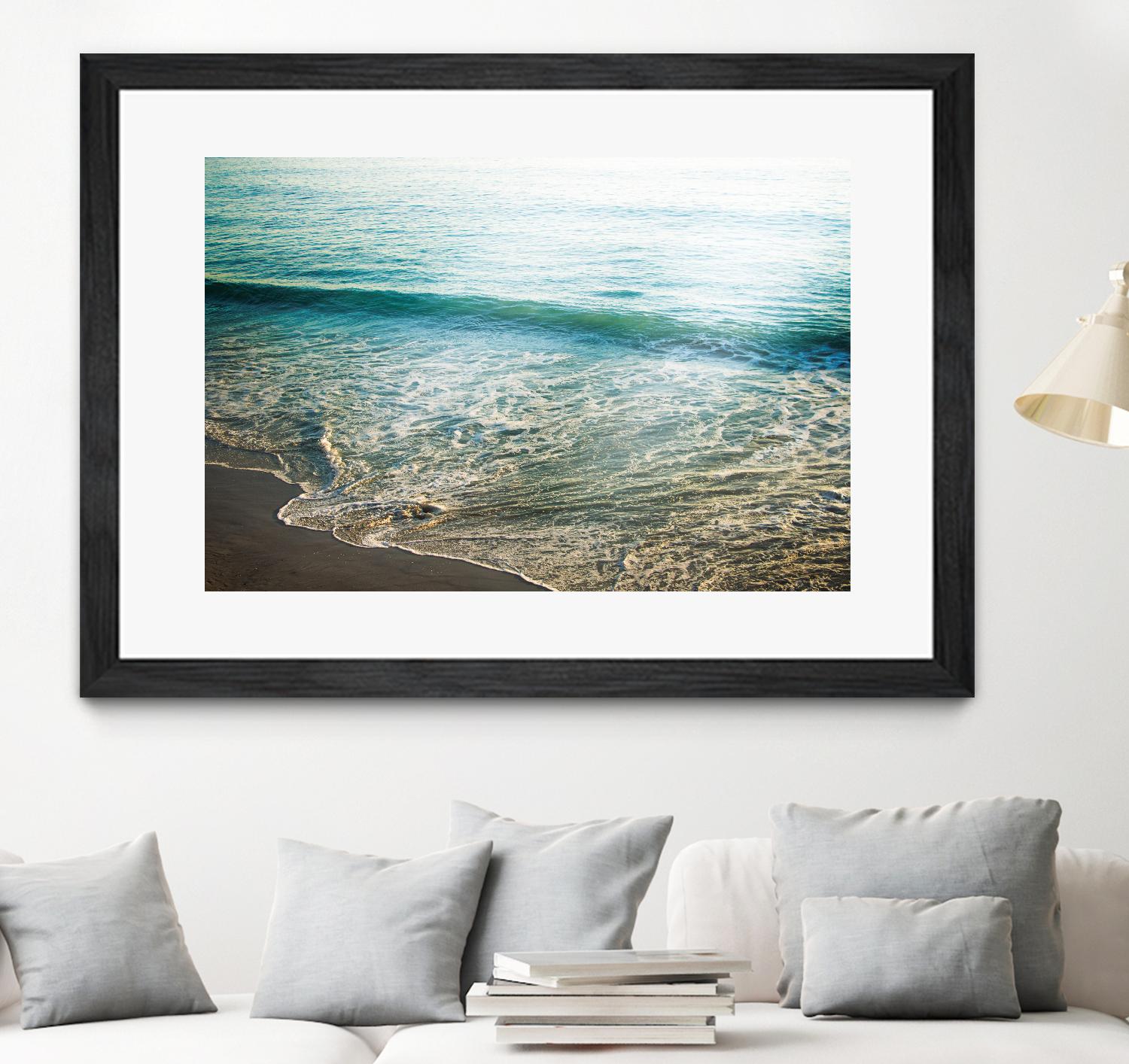 First Light I by Elizabeth Urquhart on GIANT ART - brown sea scene