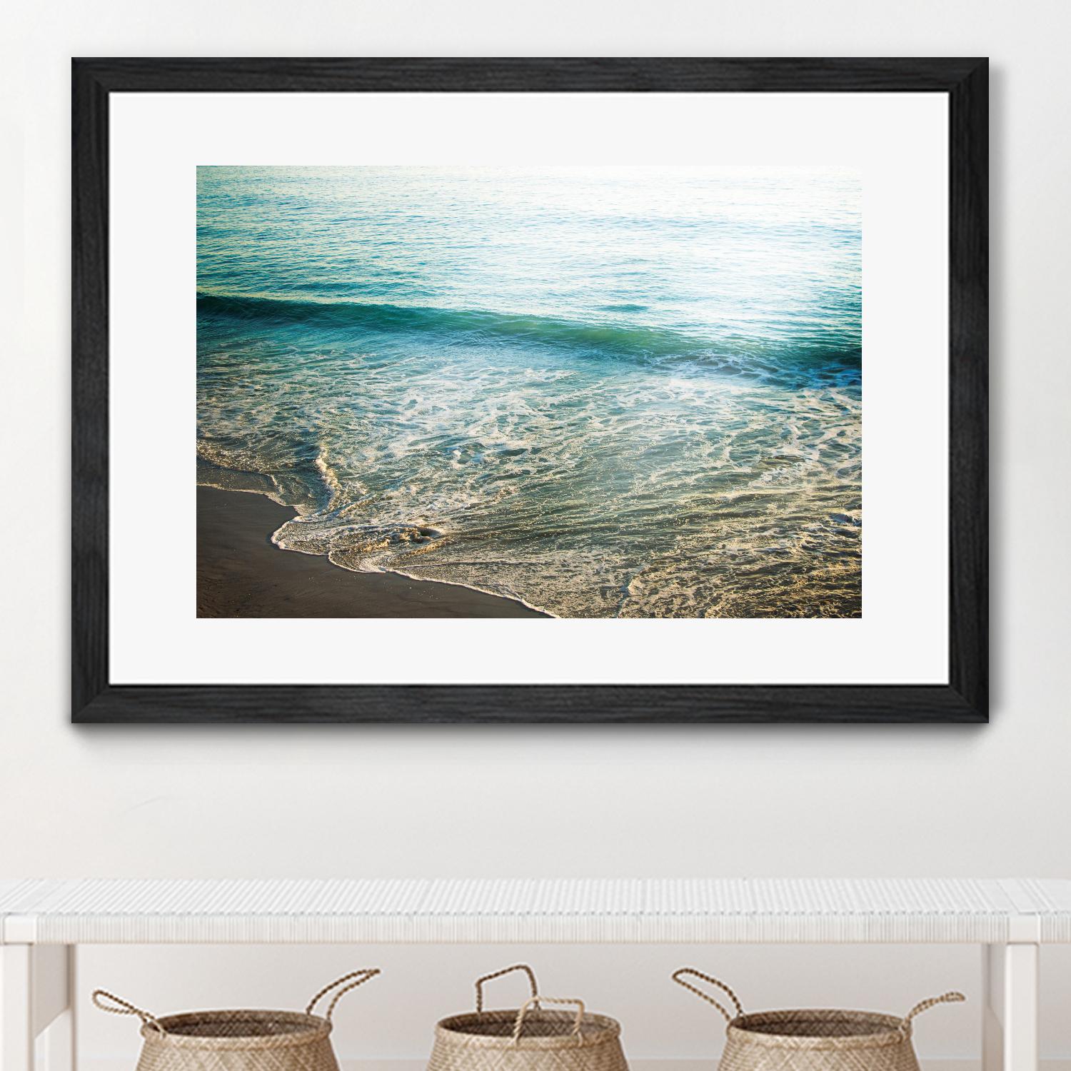 First Light I by Elizabeth Urquhart on GIANT ART - brown sea scene