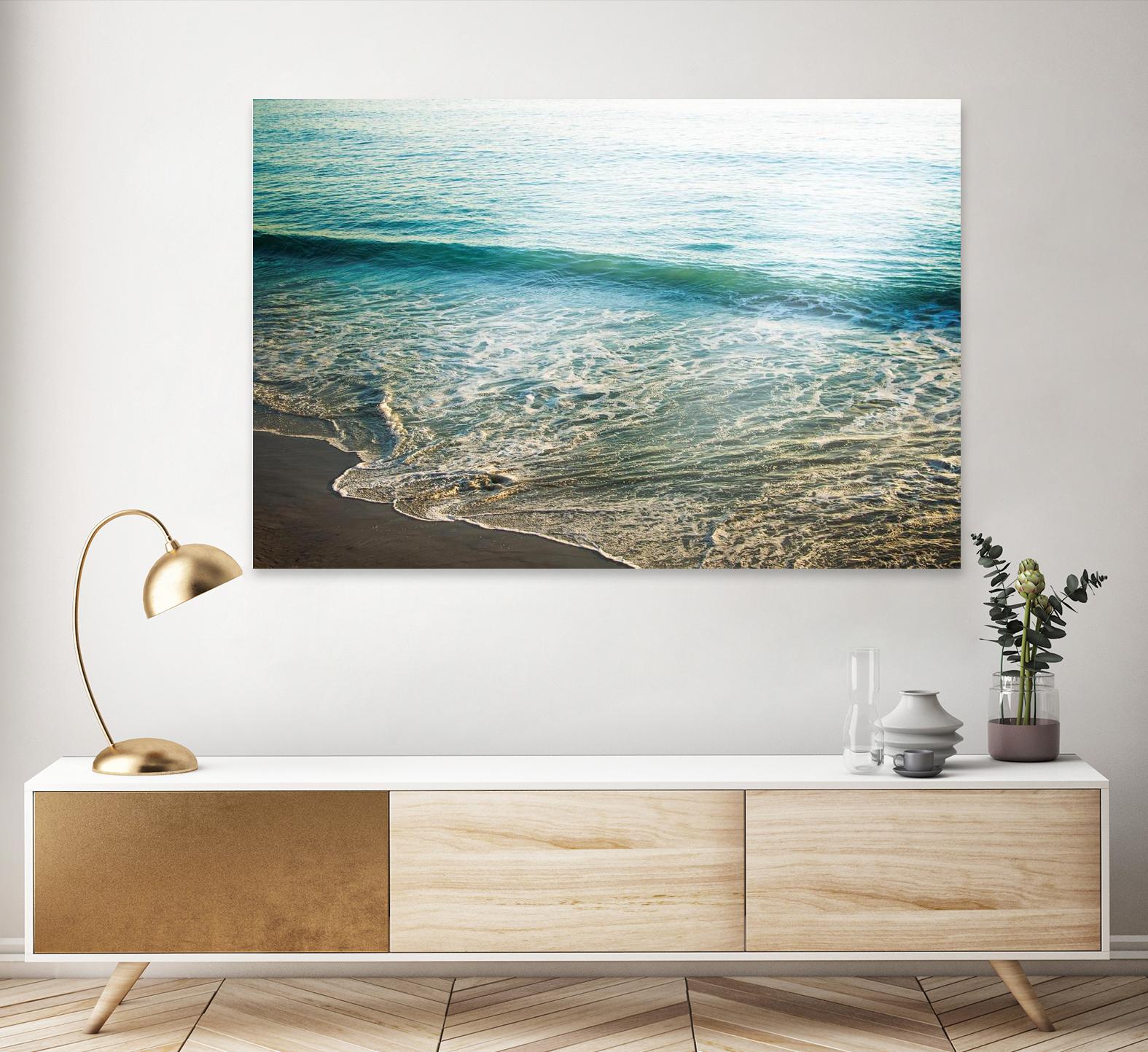 First Light I by Elizabeth Urquhart on GIANT ART - brown sea scene
