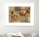 Wild Horses I by Portfolio on GIANT ART - beige animals