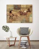 Wild Horses I by Portfolio on GIANT ART - beige animals