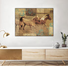 Wild Horses I by Portfolio on GIANT ART - beige animals