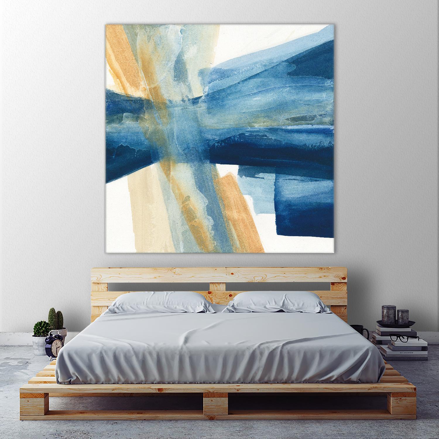 Indigo II by Chris Paschke on GIANT ART - orange abstract