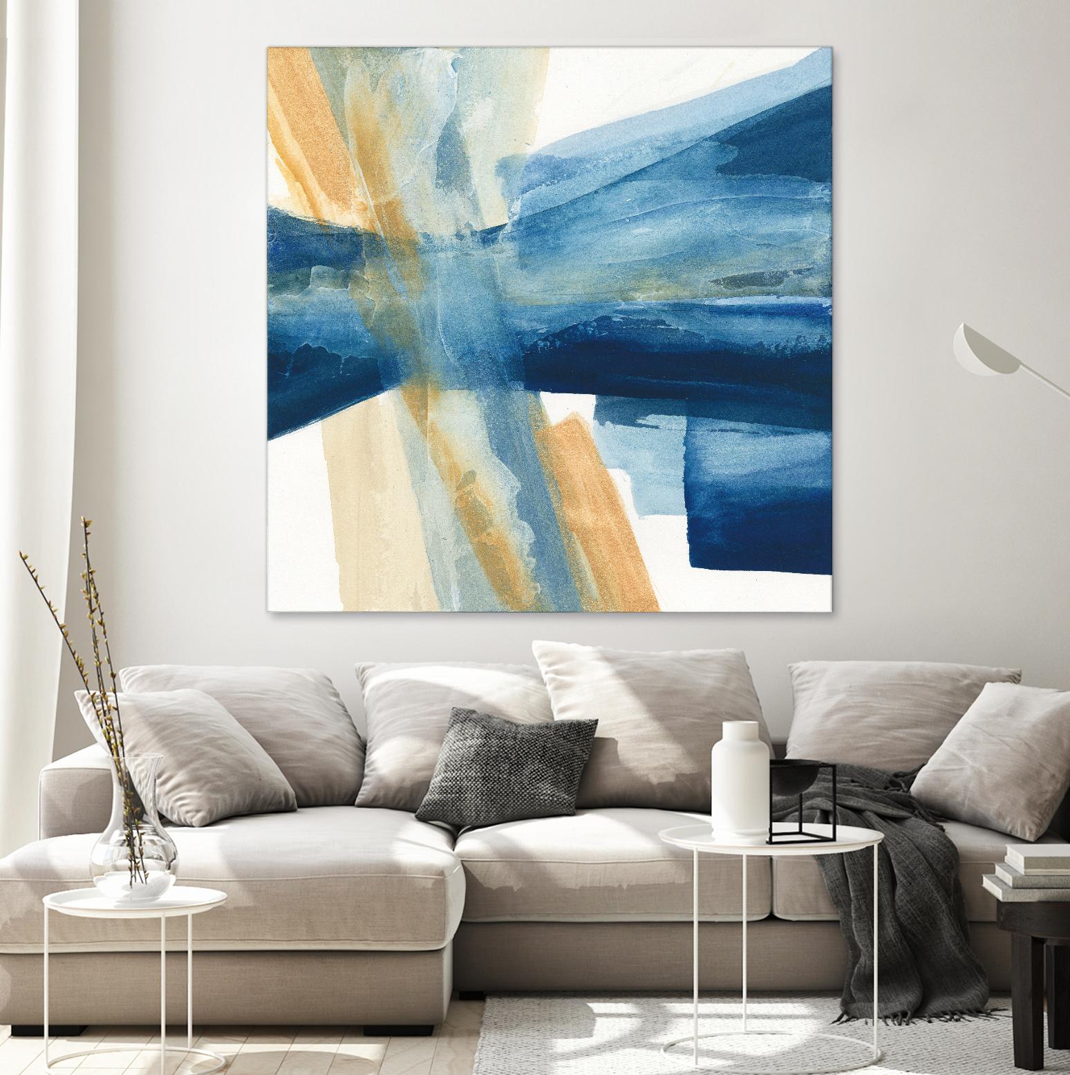 Indigo II by Chris Paschke on GIANT ART - orange abstract