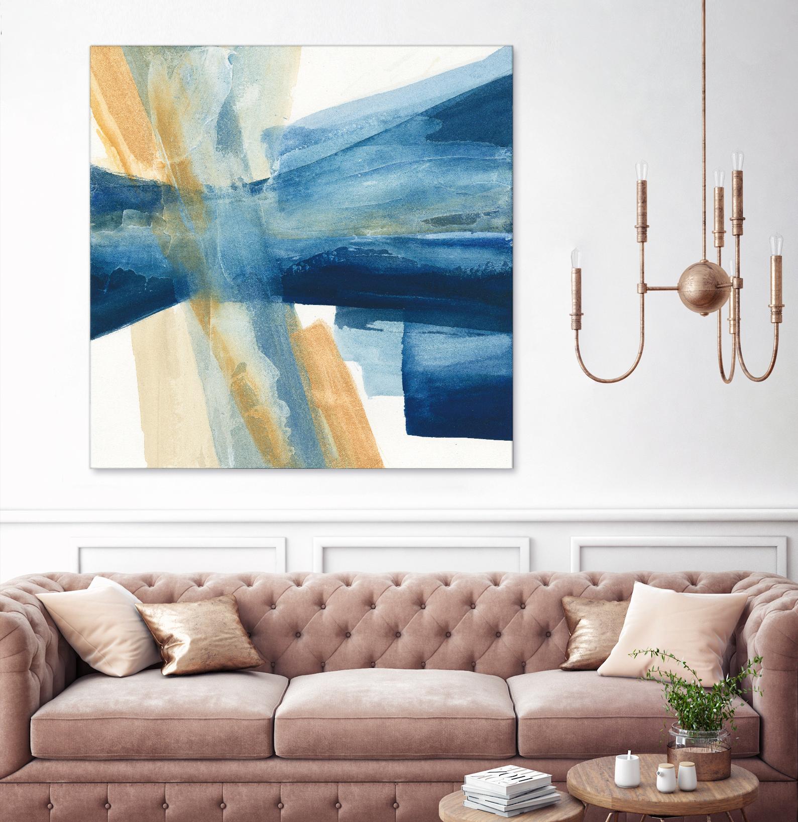 Indigo II by Chris Paschke on GIANT ART - orange abstract