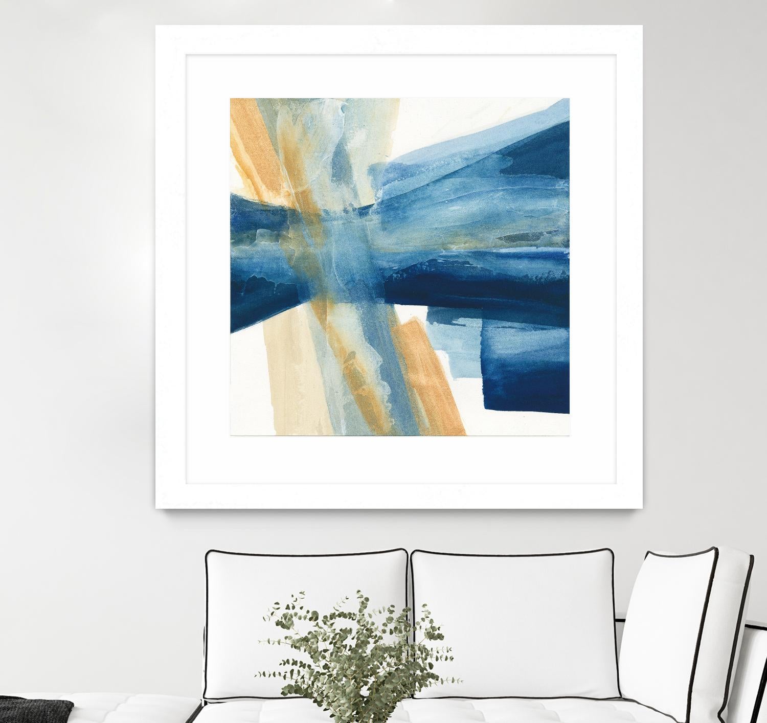 Indigo II by Chris Paschke on GIANT ART - orange abstract