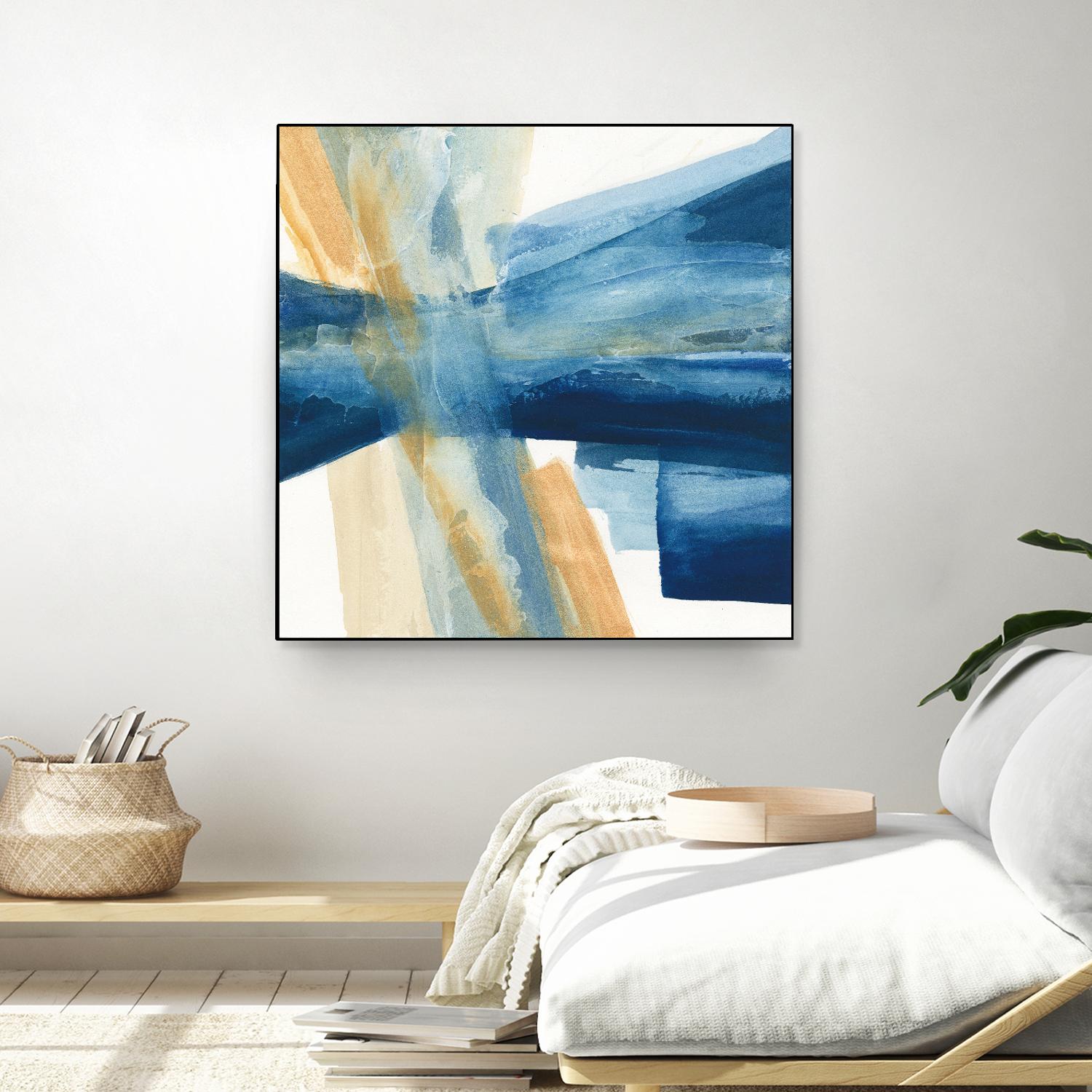 Indigo II by Chris Paschke on GIANT ART - orange abstract