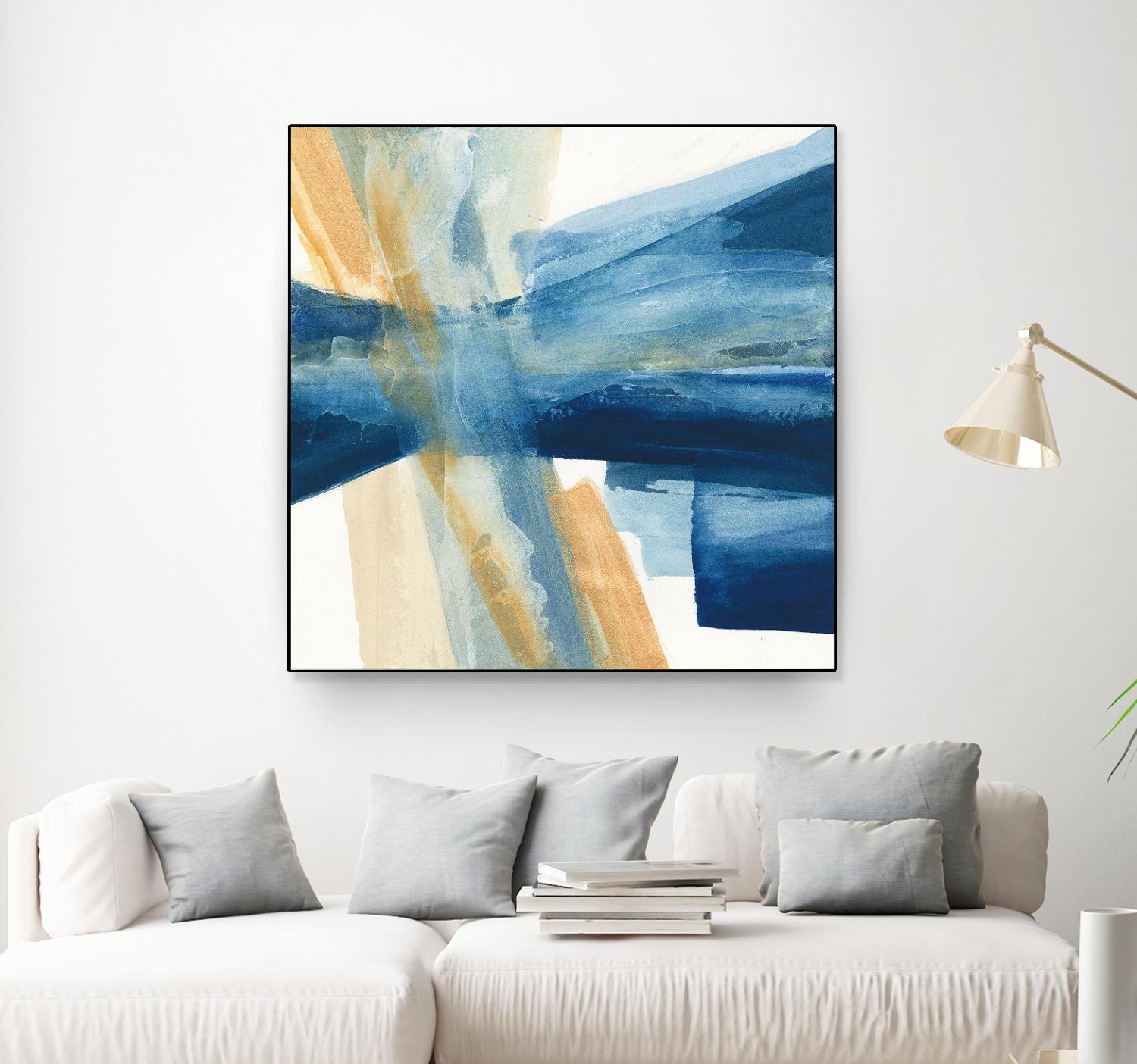 Indigo II by Chris Paschke on GIANT ART - orange abstract