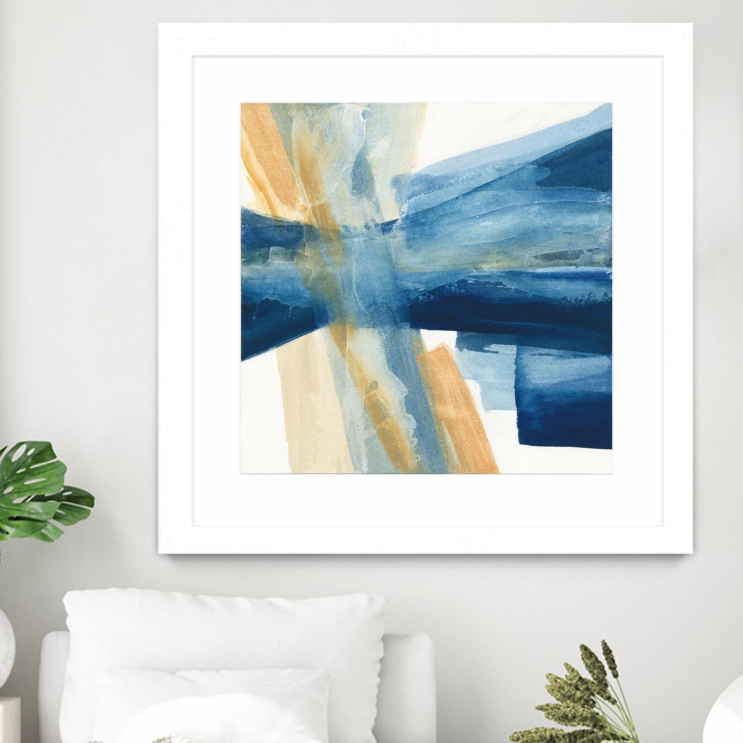 Indigo II by Chris Paschke on GIANT ART - orange abstract