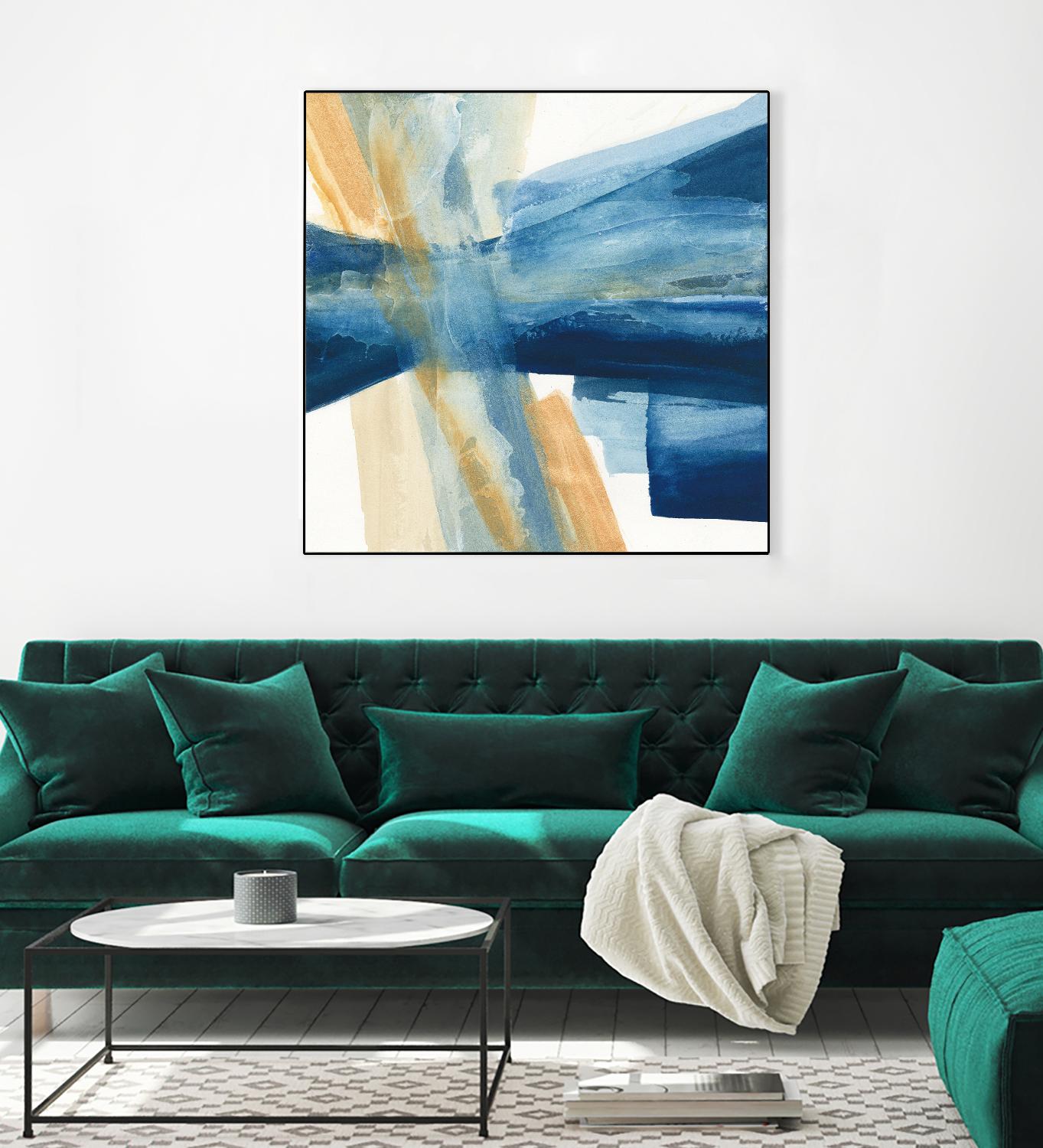 Indigo II by Chris Paschke on GIANT ART - orange abstract