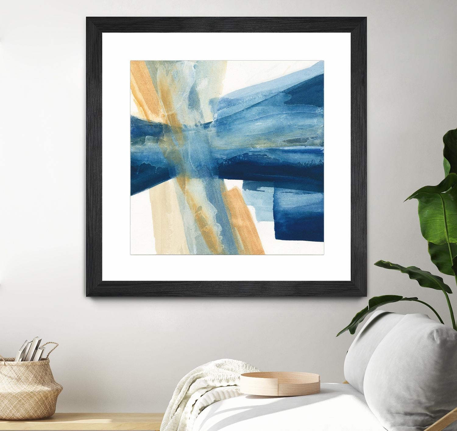 Indigo II by Chris Paschke on GIANT ART - orange abstract