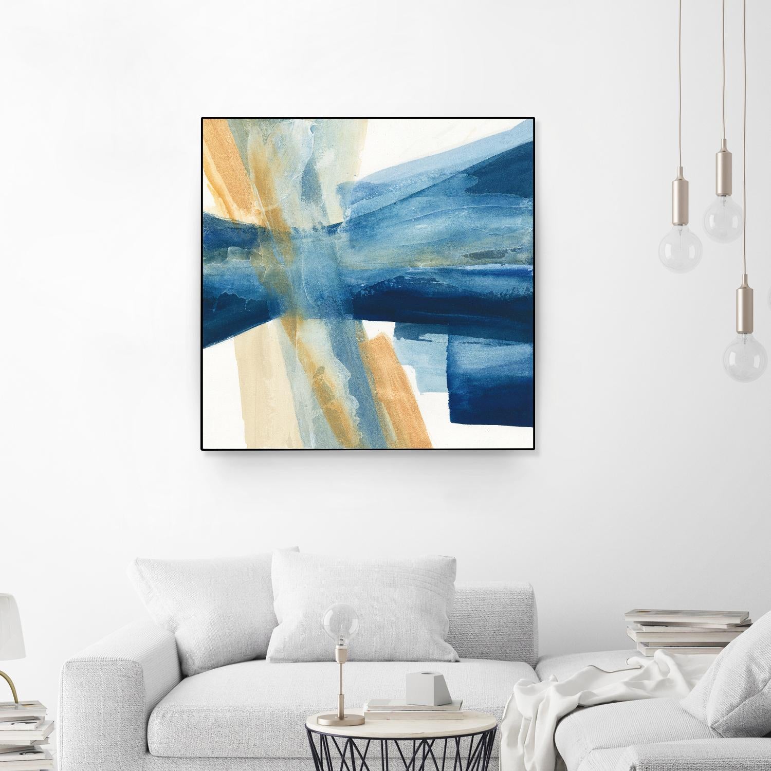 Indigo II by Chris Paschke on GIANT ART - orange abstract