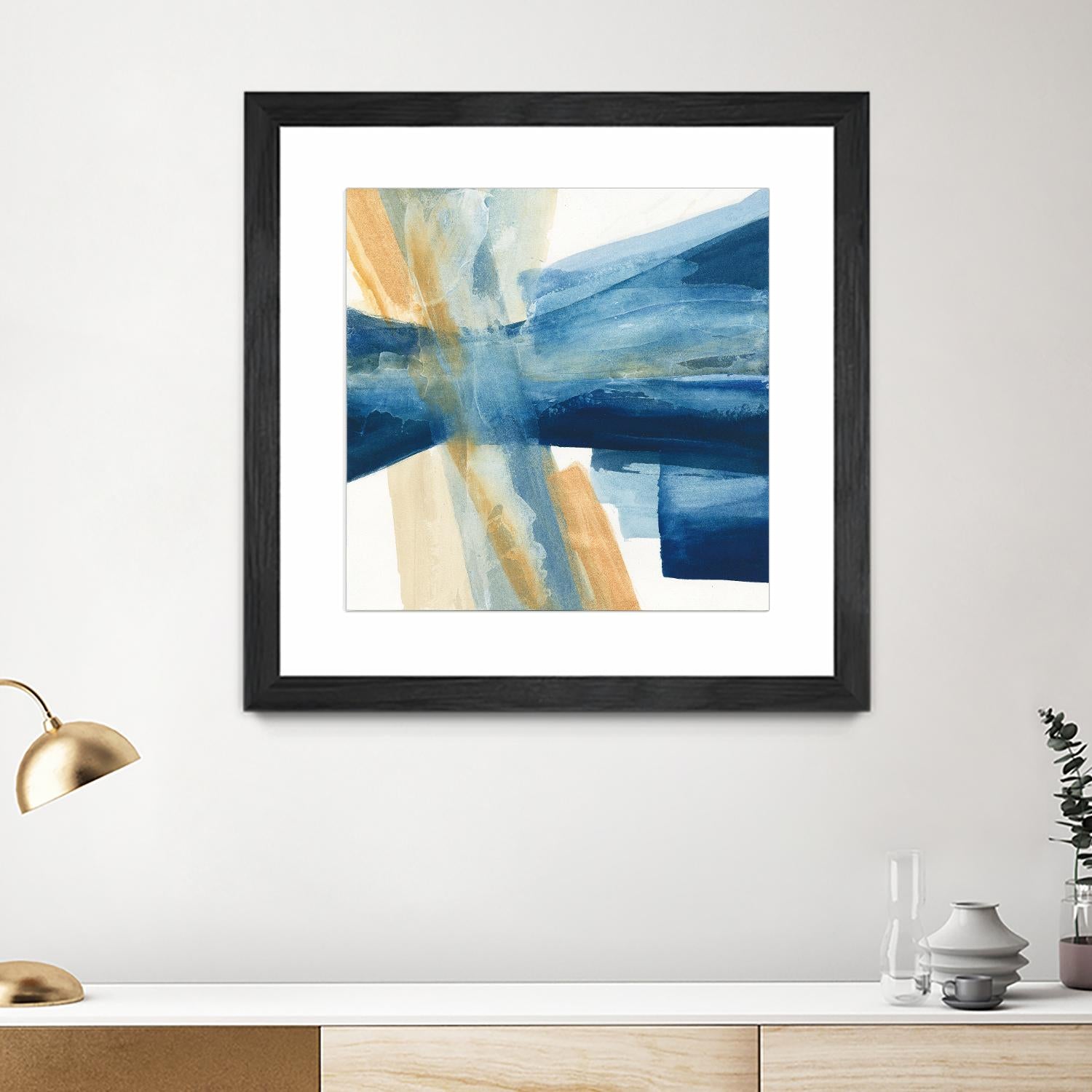 Indigo II by Chris Paschke on GIANT ART - orange abstract