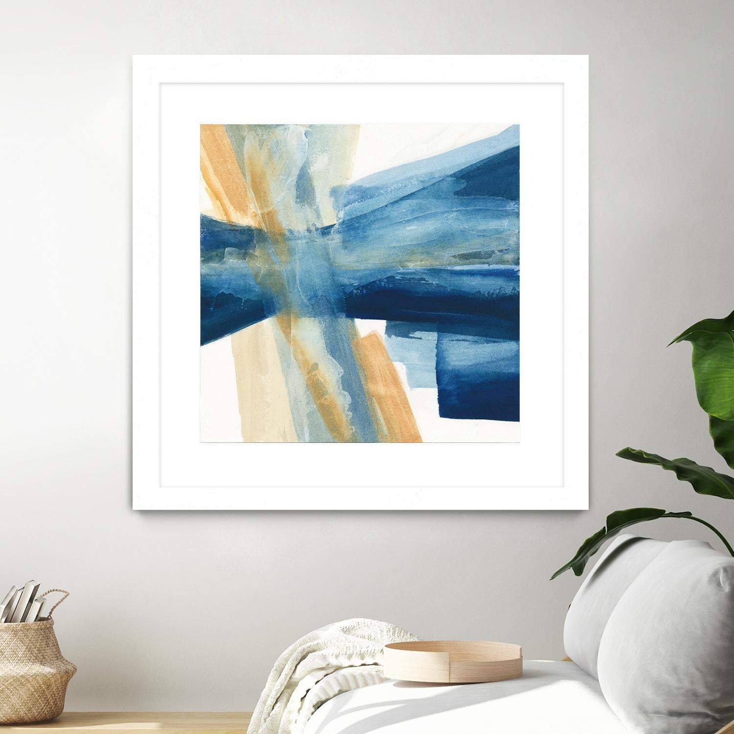 Indigo II by Chris Paschke on GIANT ART - orange abstract