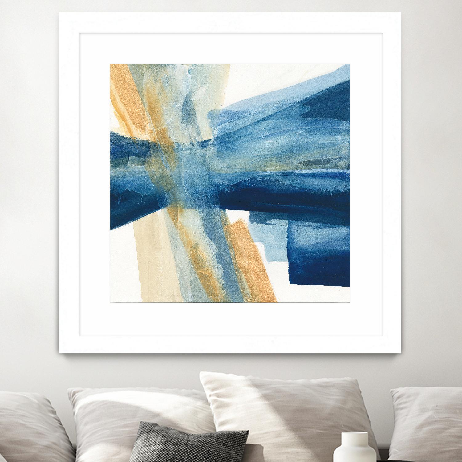 Indigo II by Chris Paschke on GIANT ART - orange abstract