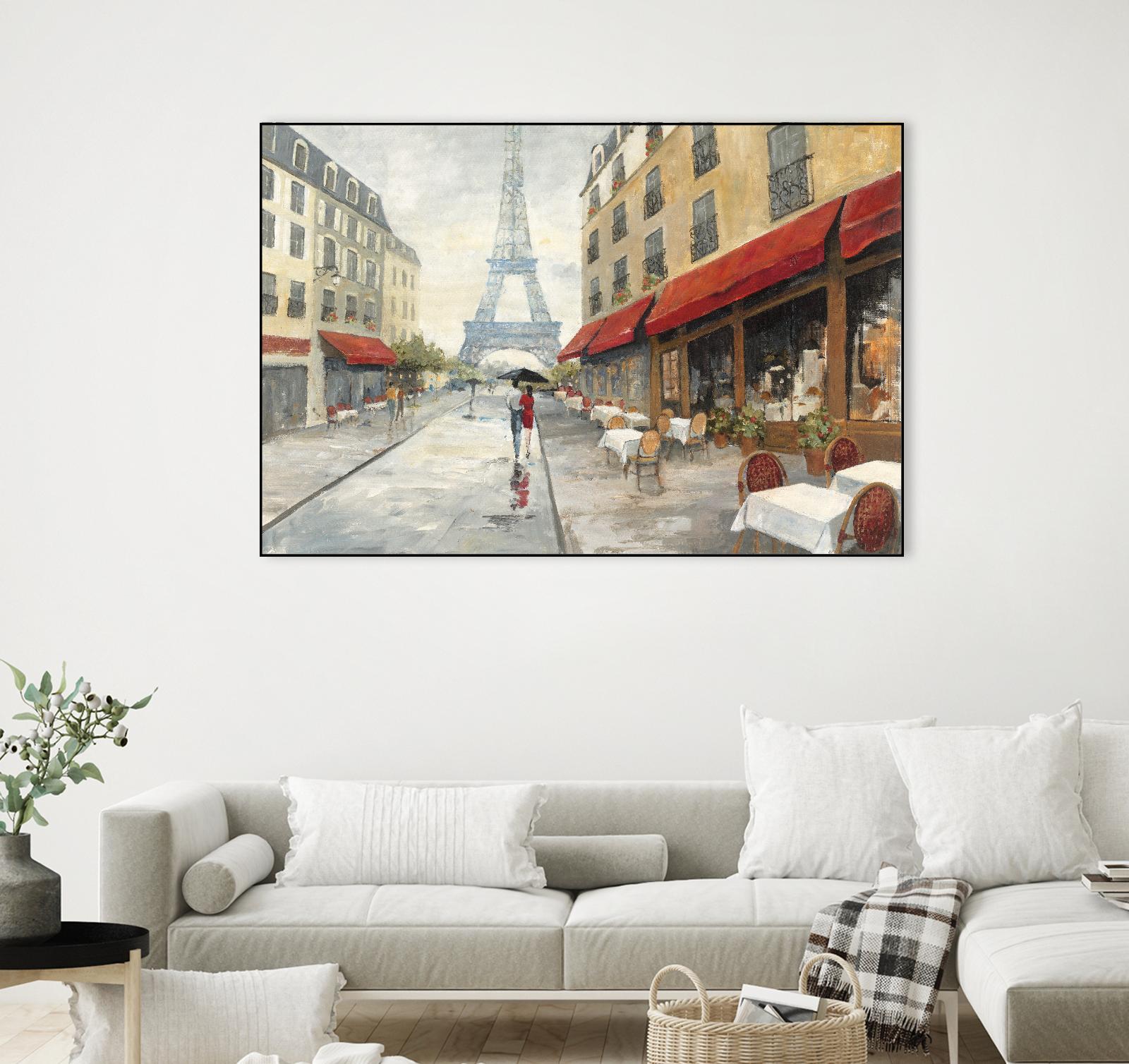 Morning in Paris by Avery Tillmon on GIANT ART - red city scene