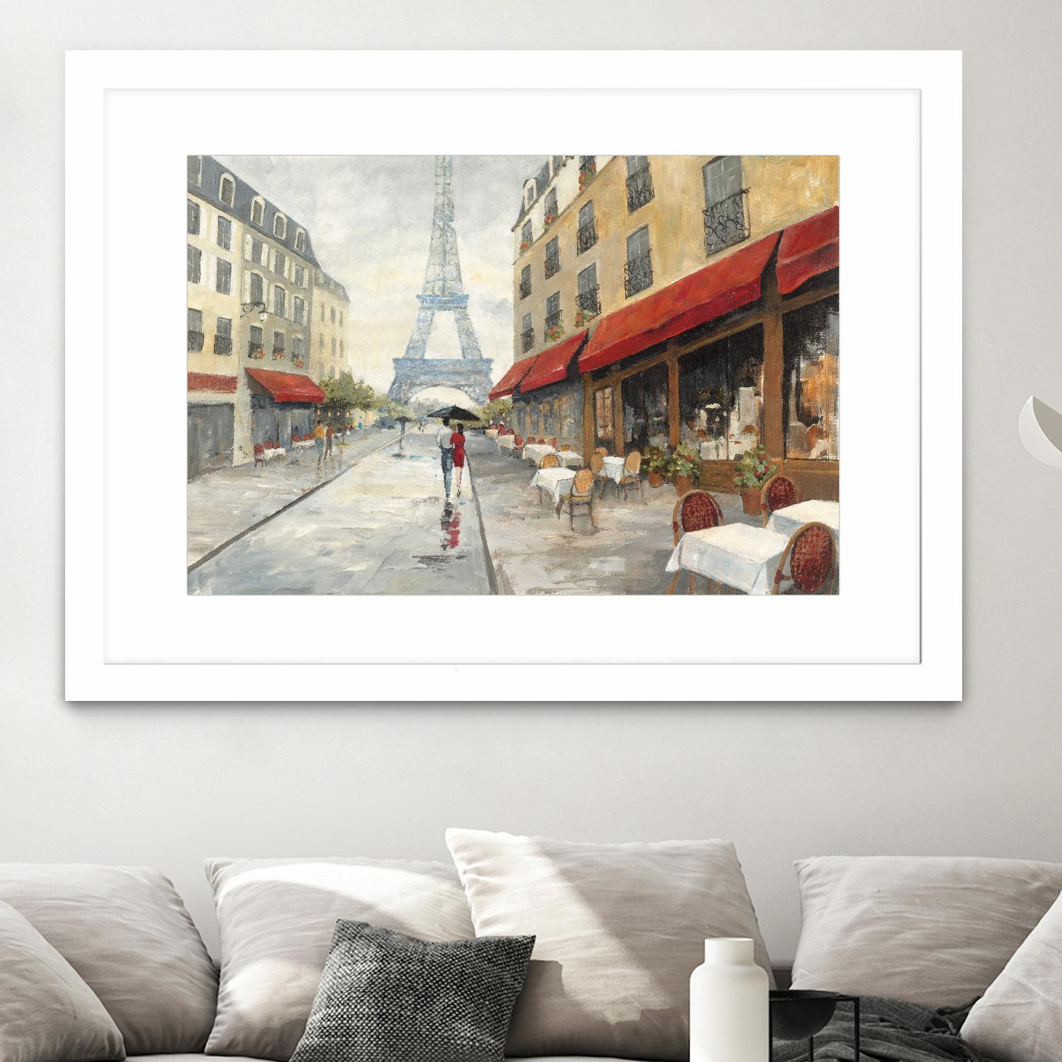 Morning in Paris by Avery Tillmon on GIANT ART - red city scene