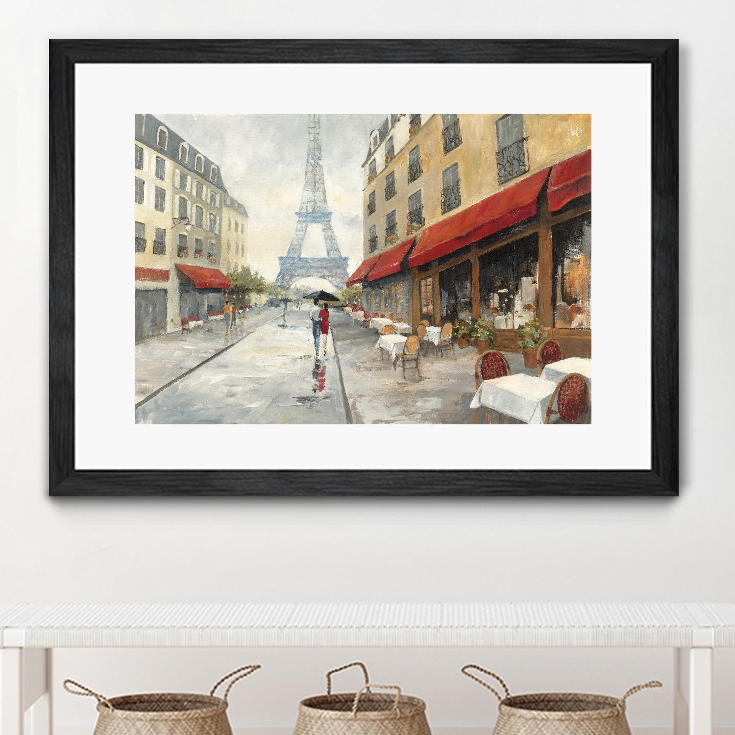 Morning in Paris by Avery Tillmon on GIANT ART - red city scene