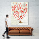Textured Coral I by Avery Tillmon on GIANT ART - beige nautical