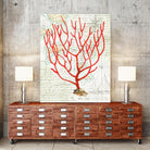 Textured Coral I by Avery Tillmon on GIANT ART - beige nautical