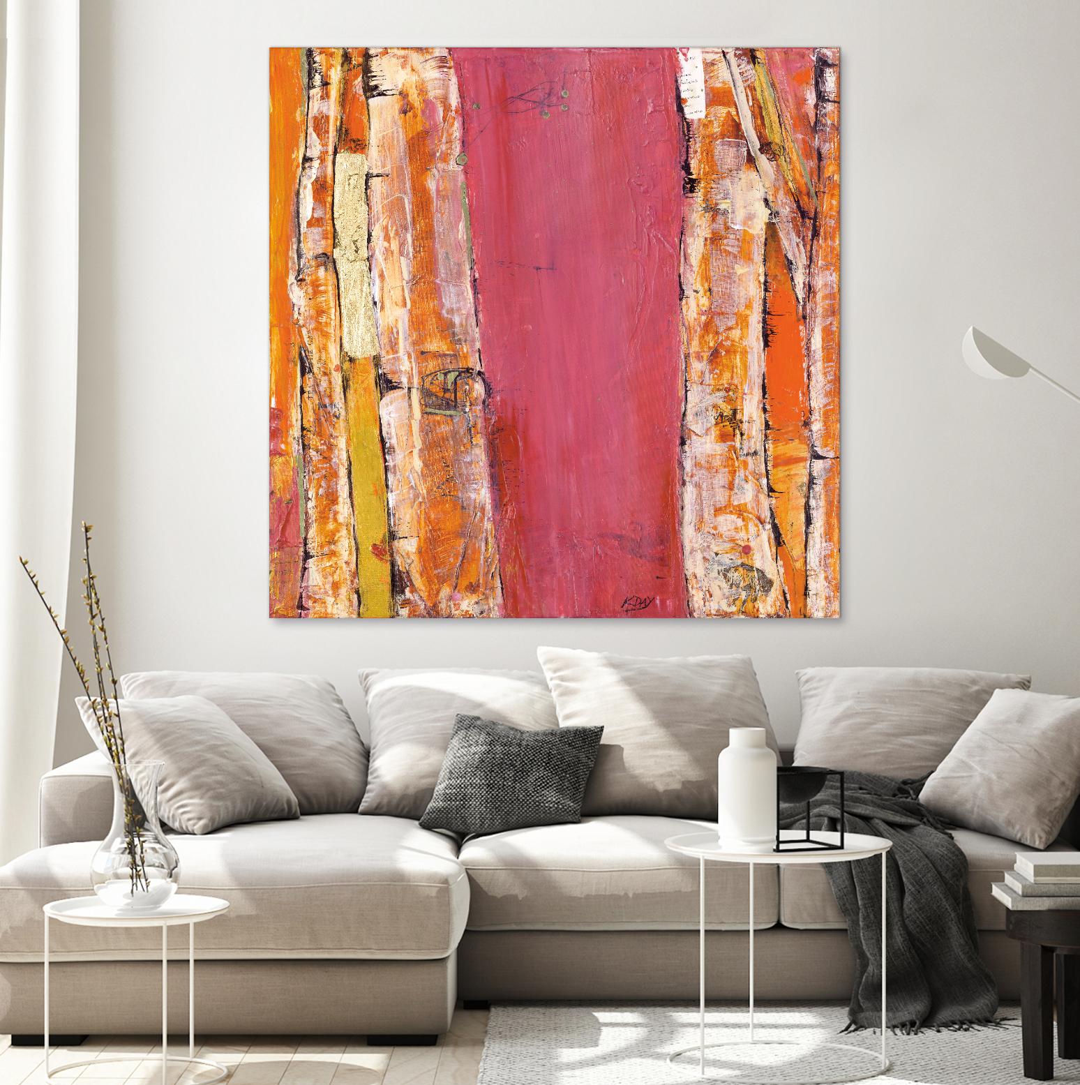 Where the Sun Sleeps II by Kellie Day on GIANT ART - orange abstract