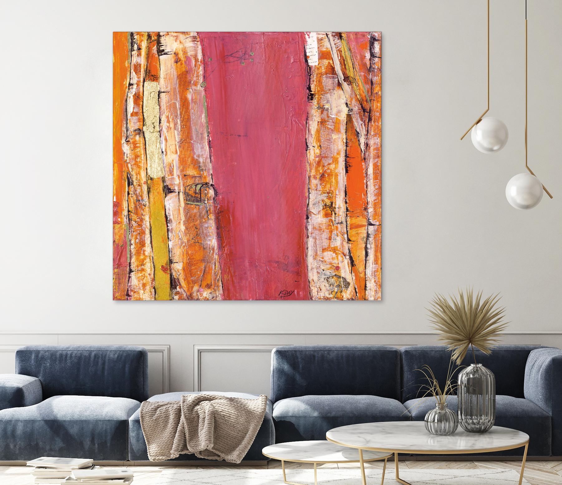 Where the Sun Sleeps II by Kellie Day on GIANT ART - orange abstract