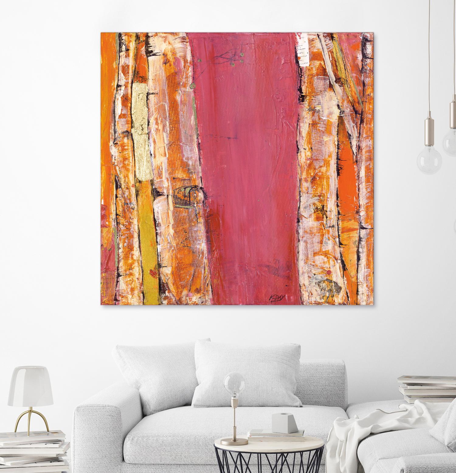Where the Sun Sleeps II by Kellie Day on GIANT ART - orange abstract