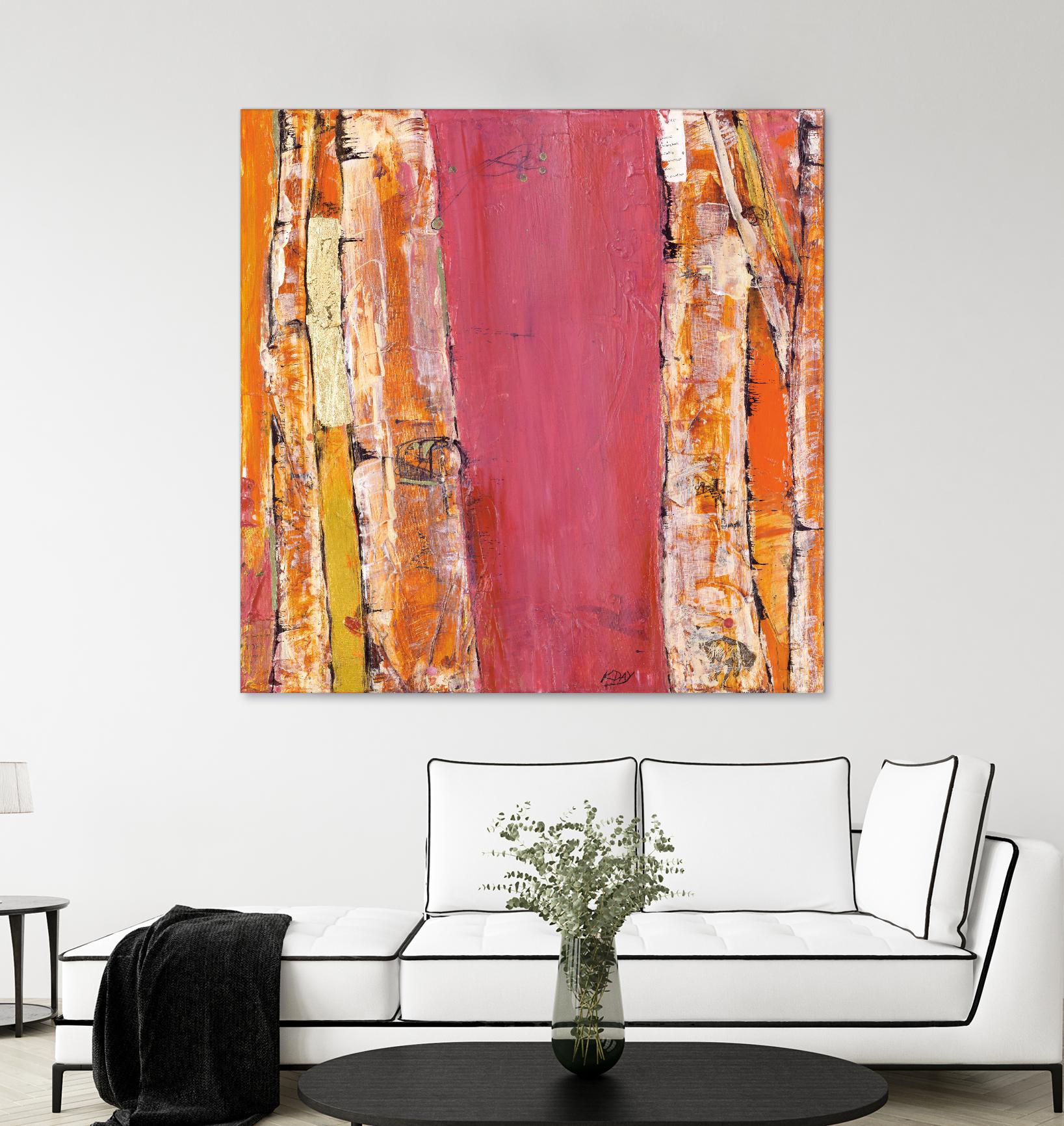 Where the Sun Sleeps II by Kellie Day on GIANT ART - orange abstract