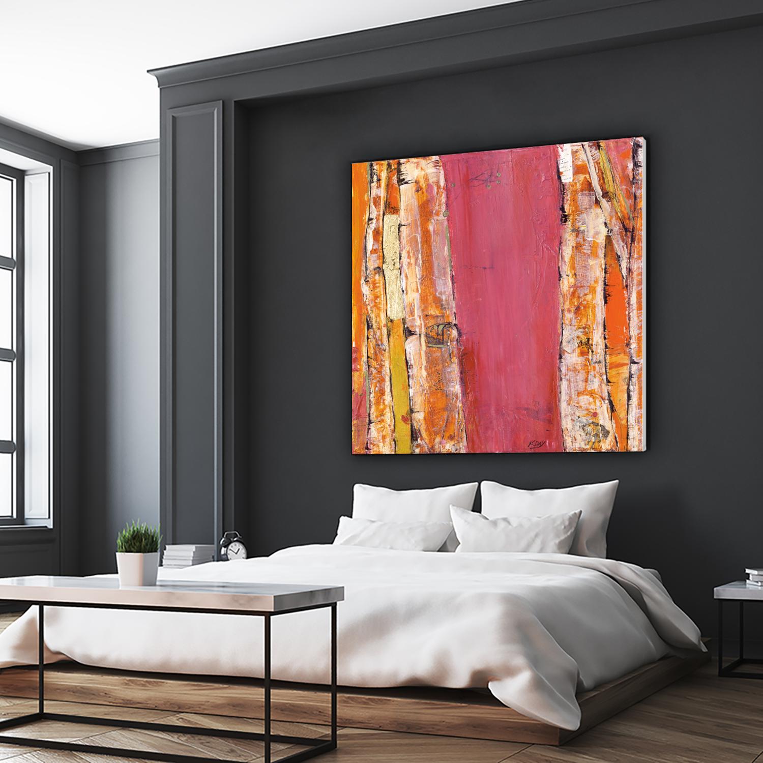 Where the Sun Sleeps II by Kellie Day on GIANT ART - orange abstract