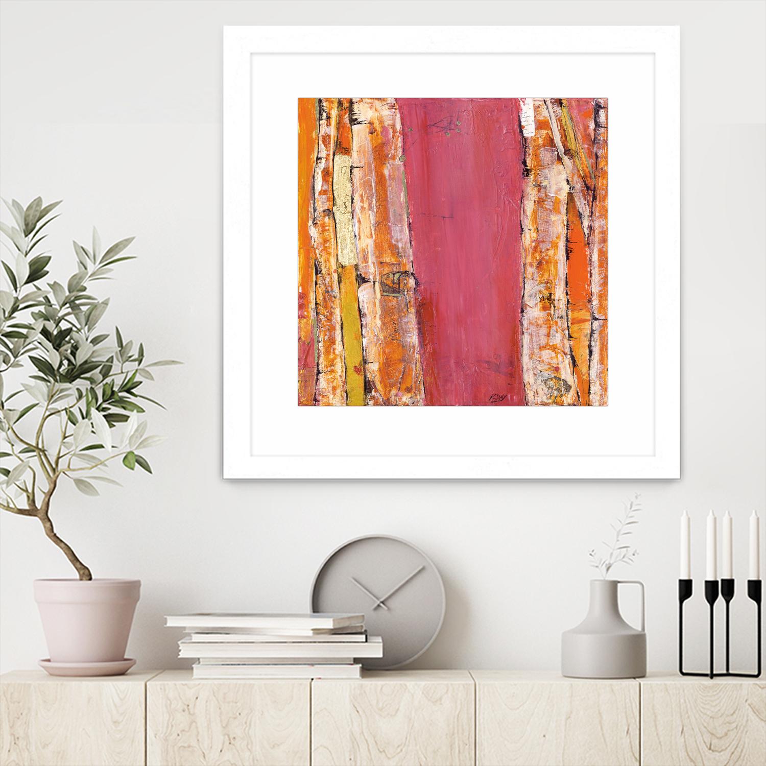 Where the Sun Sleeps II by Kellie Day on GIANT ART - orange abstract
