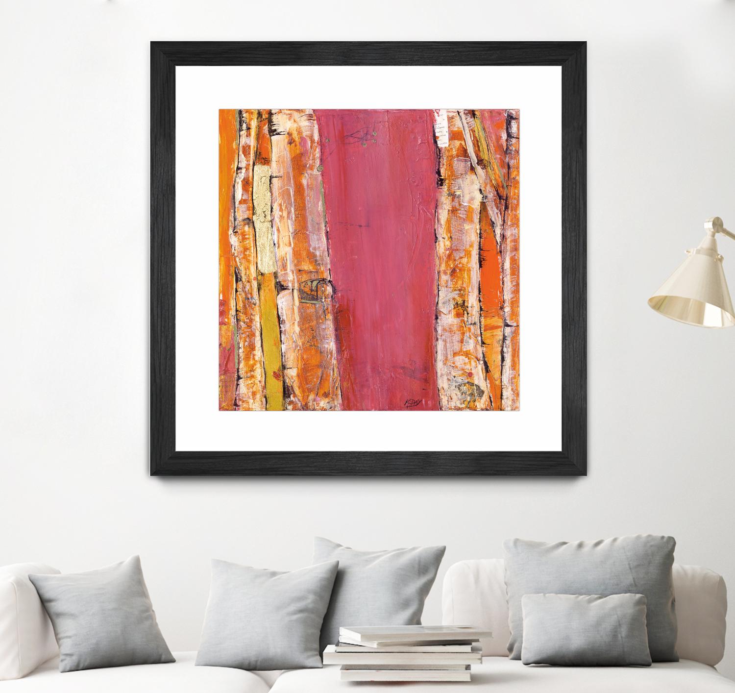 Where the Sun Sleeps II by Kellie Day on GIANT ART - orange abstract