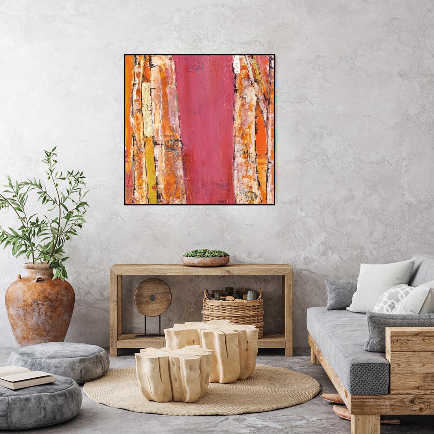 Where the Sun Sleeps II by Kellie Day on GIANT ART - orange abstract