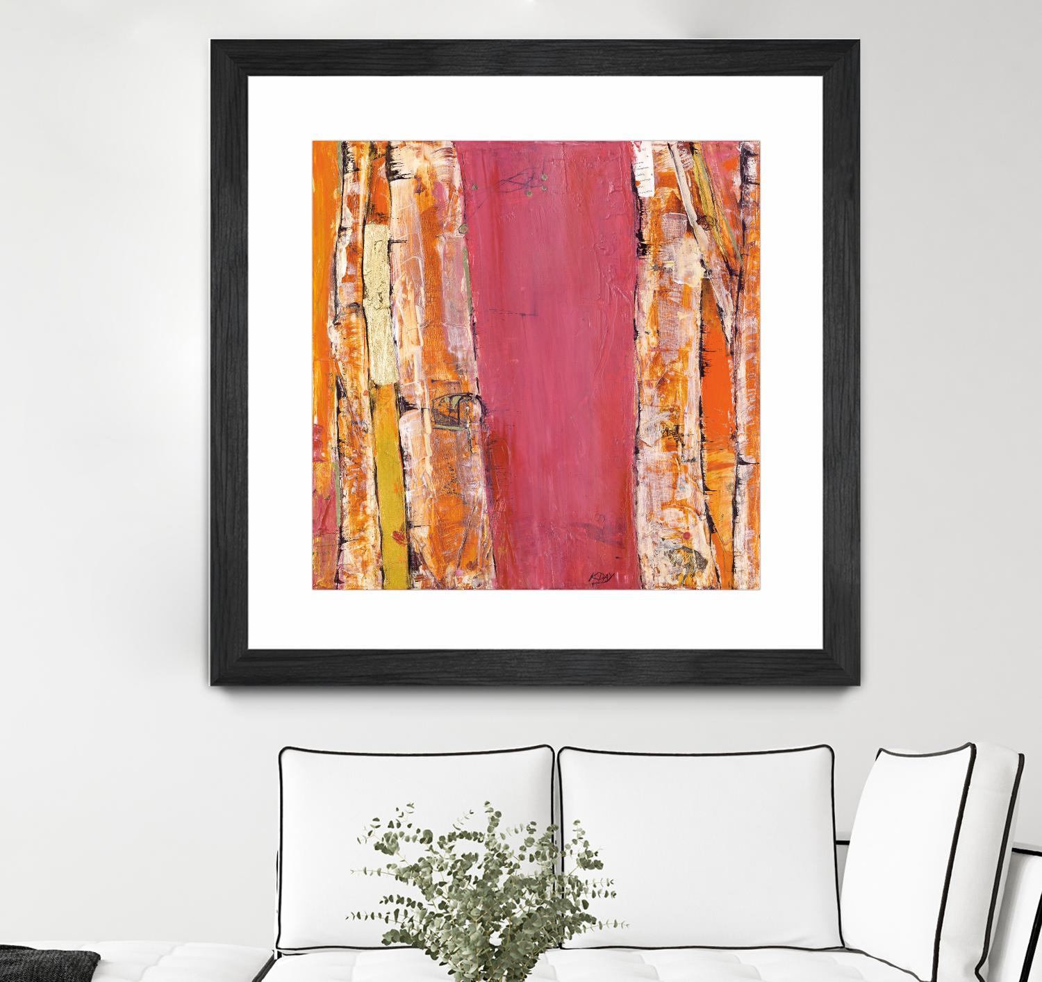 Where the Sun Sleeps II by Kellie Day on GIANT ART - orange abstract