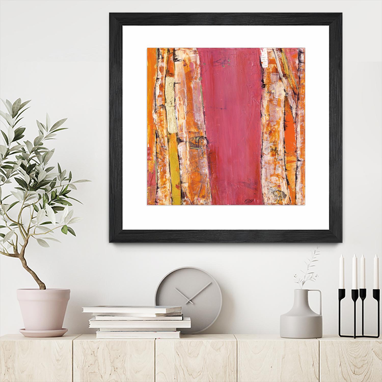 Where the Sun Sleeps II by Kellie Day on GIANT ART - orange abstract