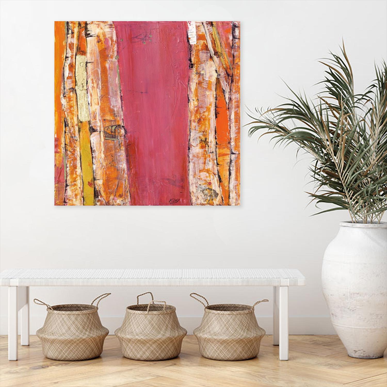 Where the Sun Sleeps II by Kellie Day on GIANT ART - orange abstract