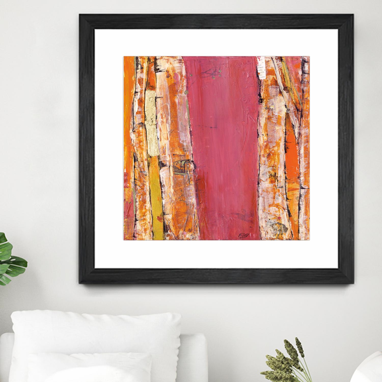 Where the Sun Sleeps II by Kellie Day on GIANT ART - orange abstract