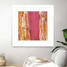 Where the Sun Sleeps II by Kellie Day on GIANT ART - orange abstract
