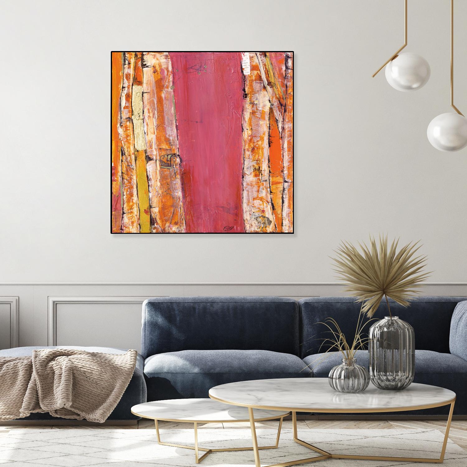 Where the Sun Sleeps II by Kellie Day on GIANT ART - orange abstract