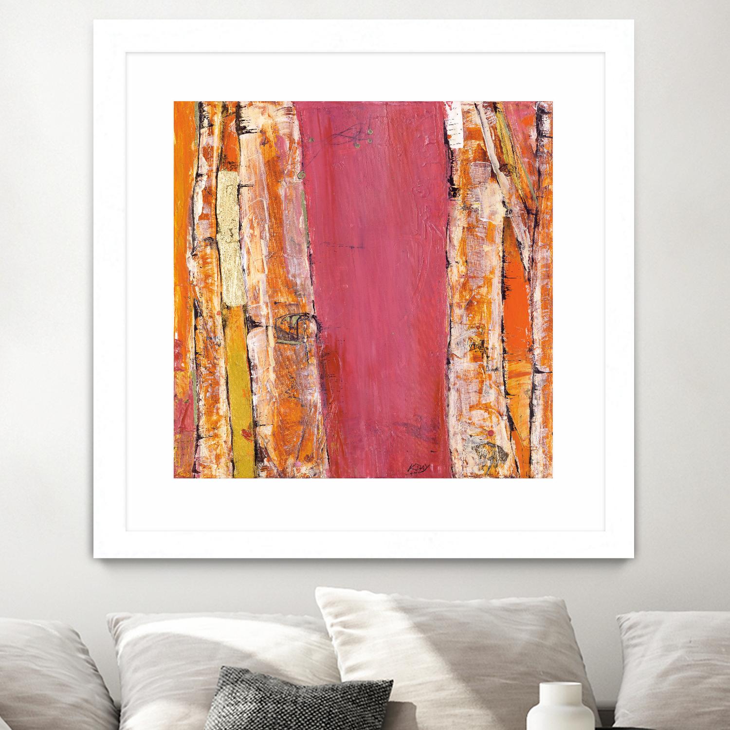 Where the Sun Sleeps II by Kellie Day on GIANT ART - orange abstract
