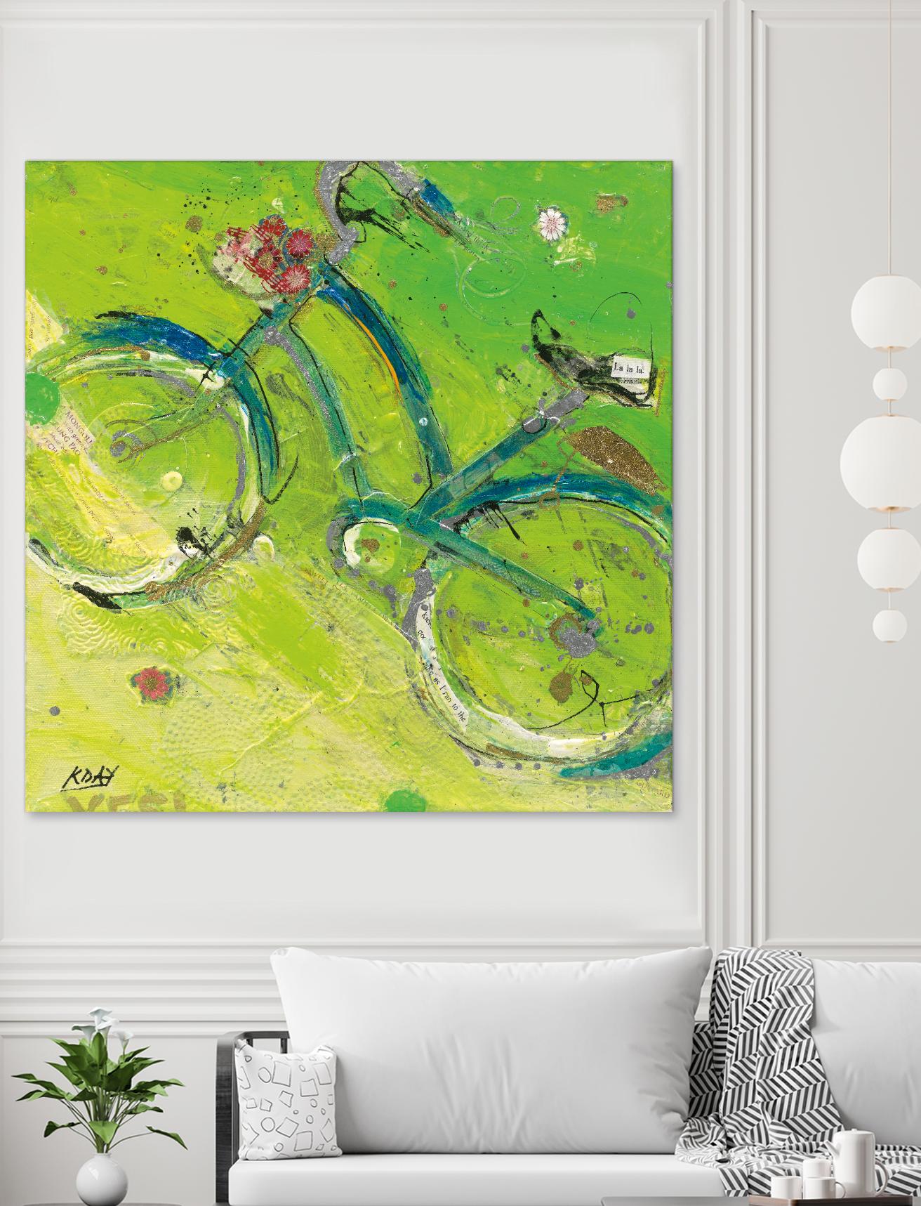 Yes by Kellie Day on GIANT ART - blue leisure