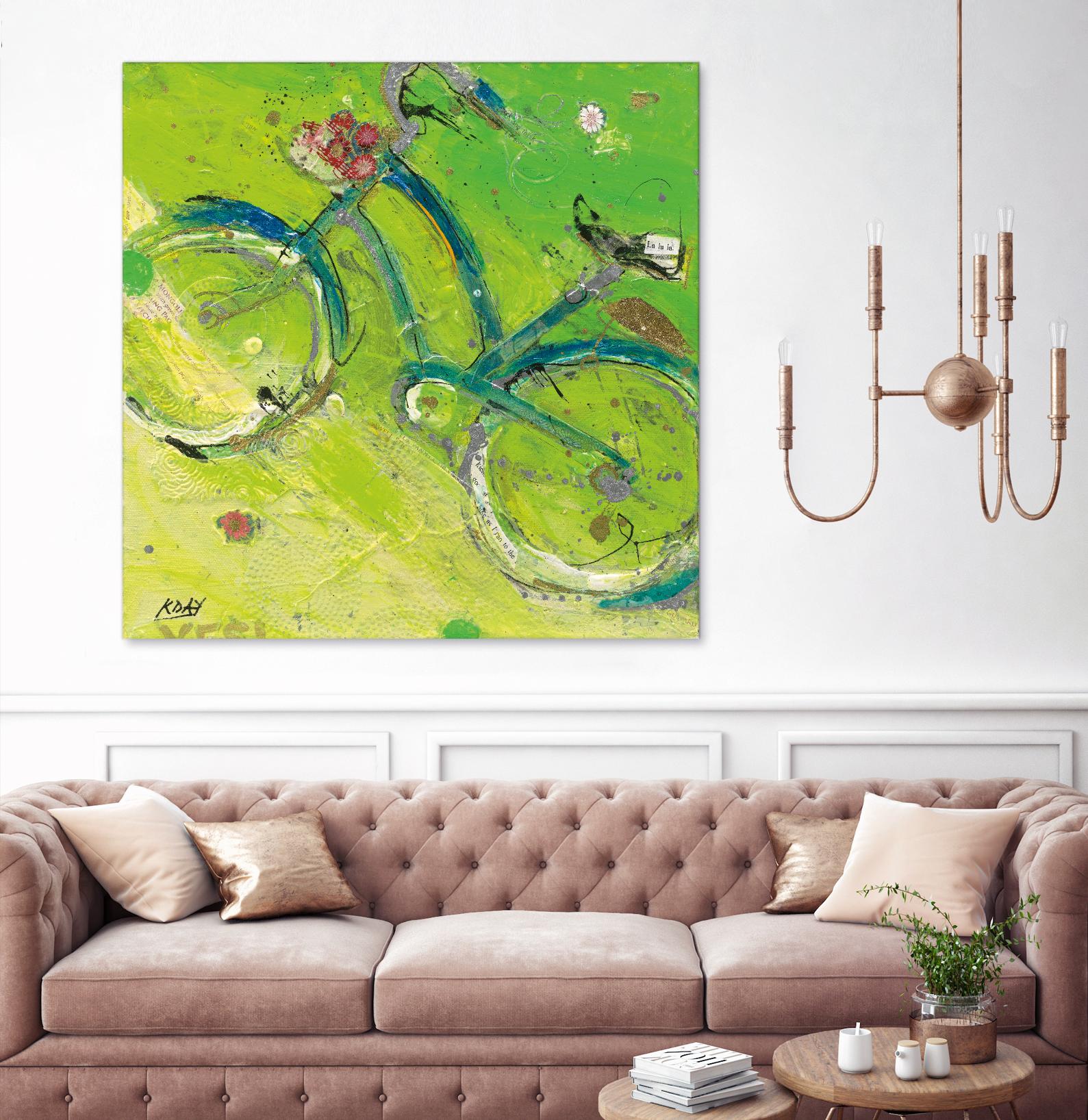 Yes by Kellie Day on GIANT ART - blue leisure