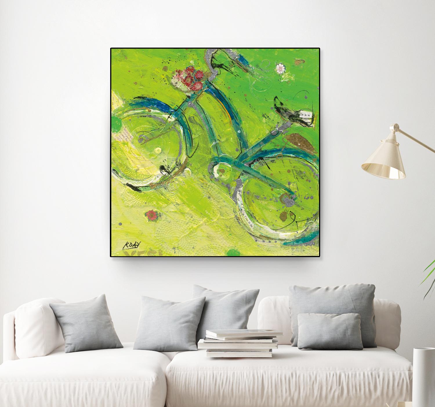 Yes by Kellie Day on GIANT ART - blue leisure