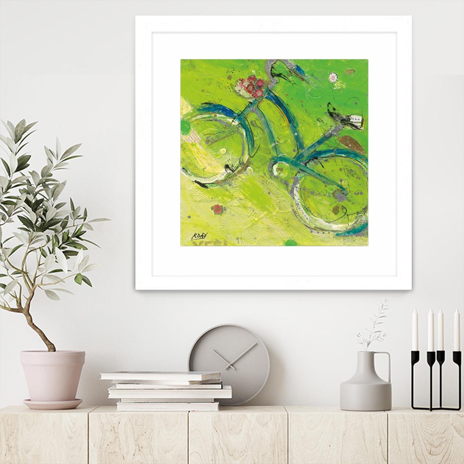 Yes by Kellie Day on GIANT ART - blue leisure