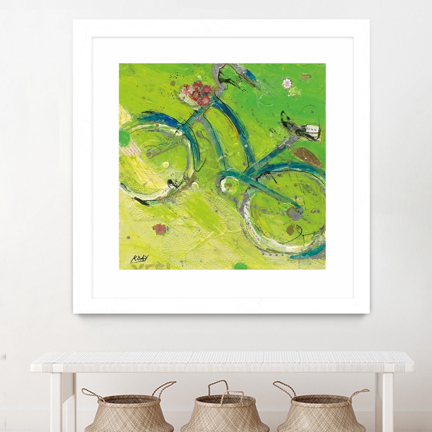 Yes by Kellie Day on GIANT ART - blue leisure