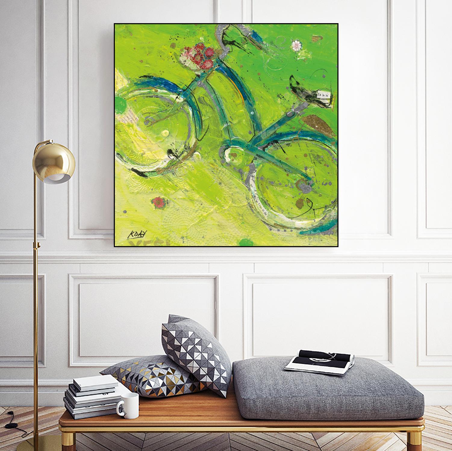 Yes by Kellie Day on GIANT ART - blue leisure