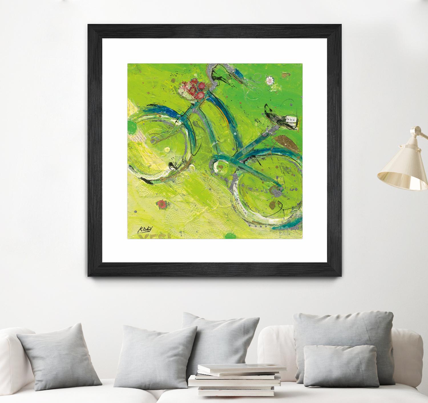 Yes by Kellie Day on GIANT ART - blue leisure